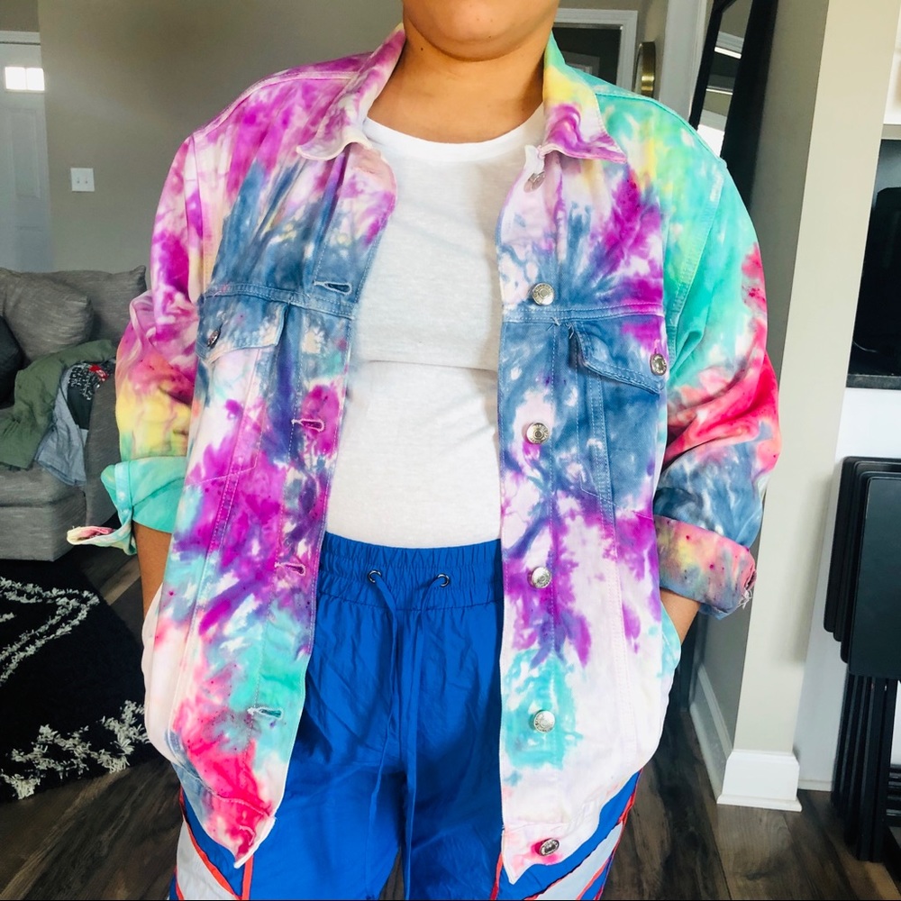 Custom TieDye Denim Coats